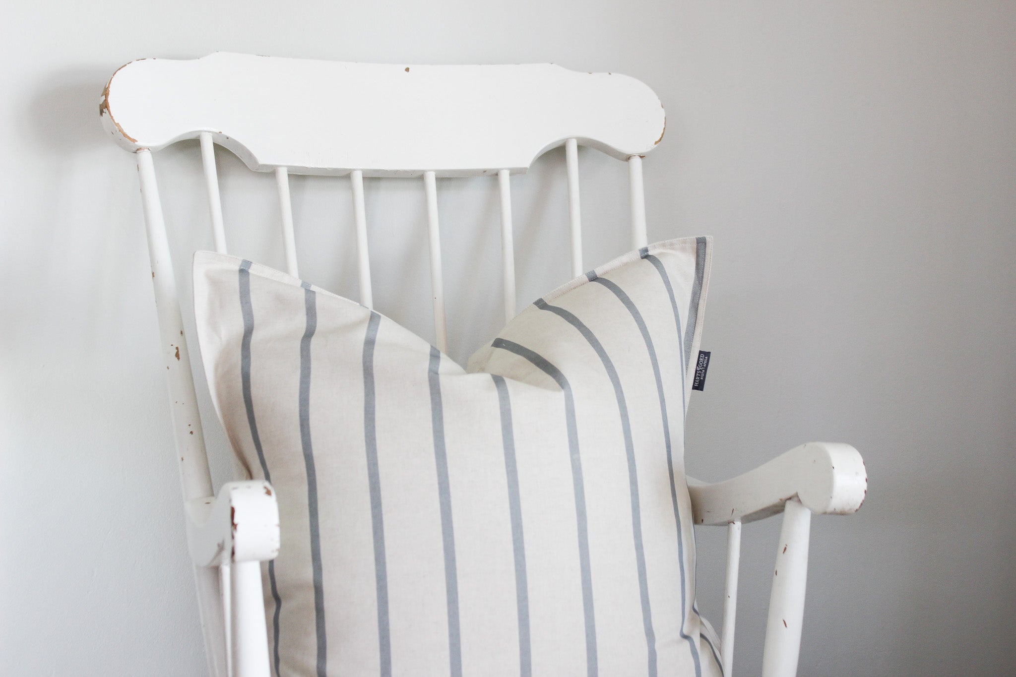 Cushion Cover | French Stripe Grey | 60x60cm