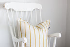 Cushion Cover | French Stripe Mustard | 60x60cm