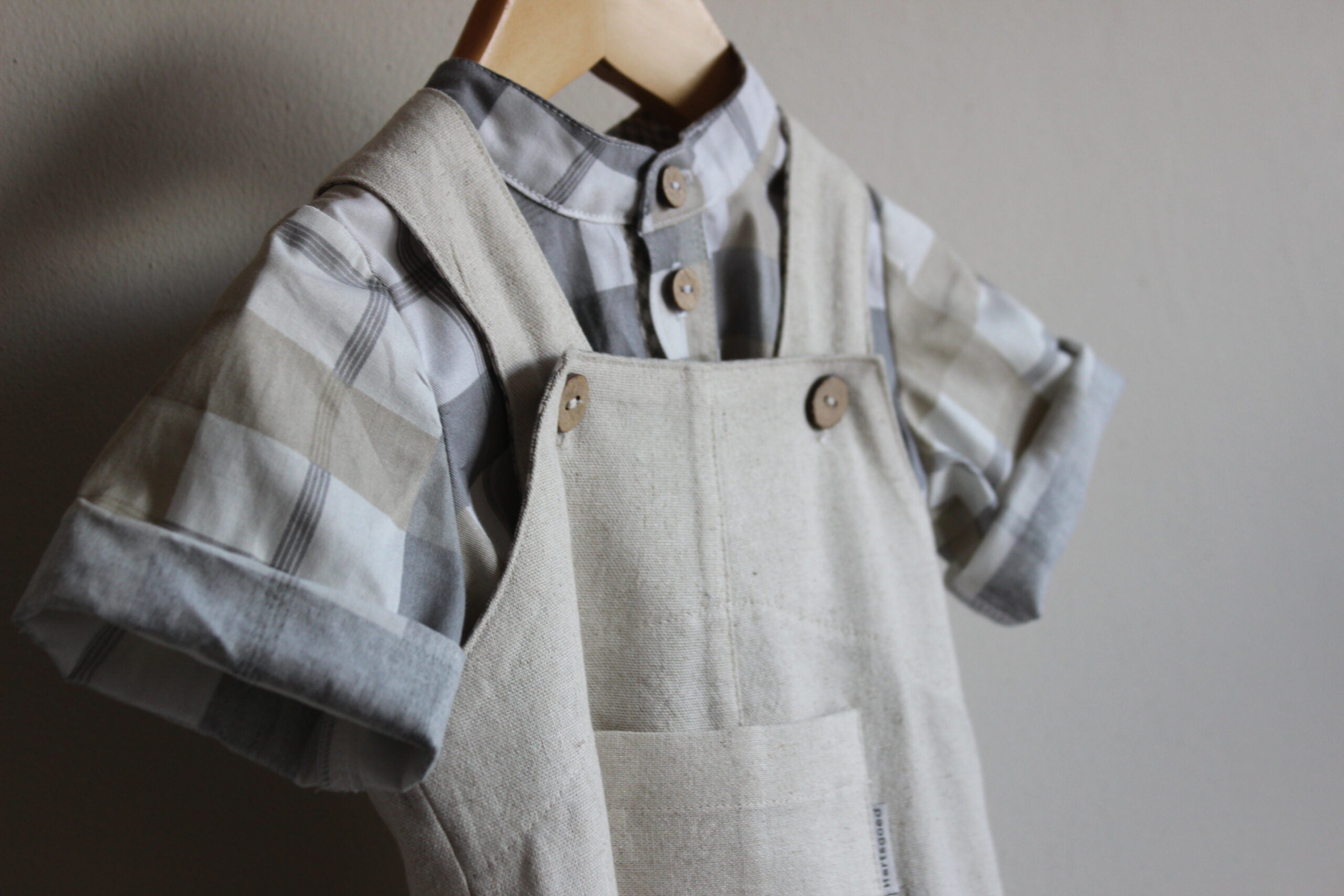 Stiaan Dungaree | Natural Linen