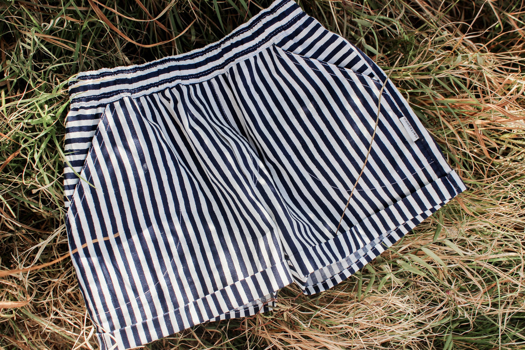 Henk Shorts | Navy Stripe