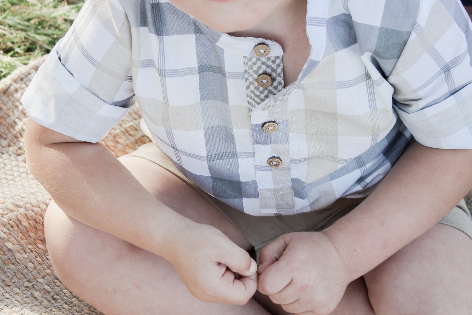 Andrew Shirt | Grey & Sand