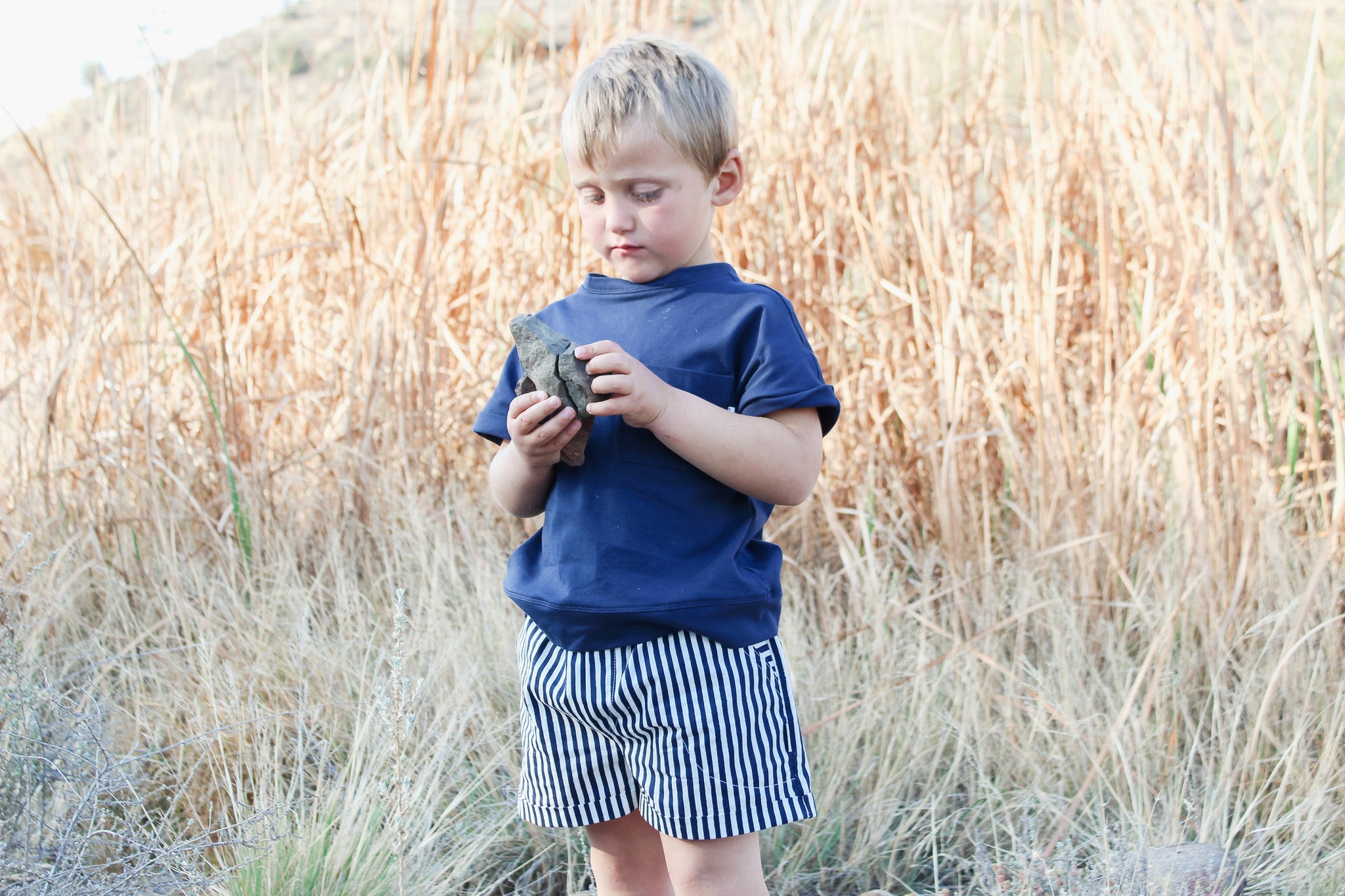 Henk Shorts | Navy Stripe