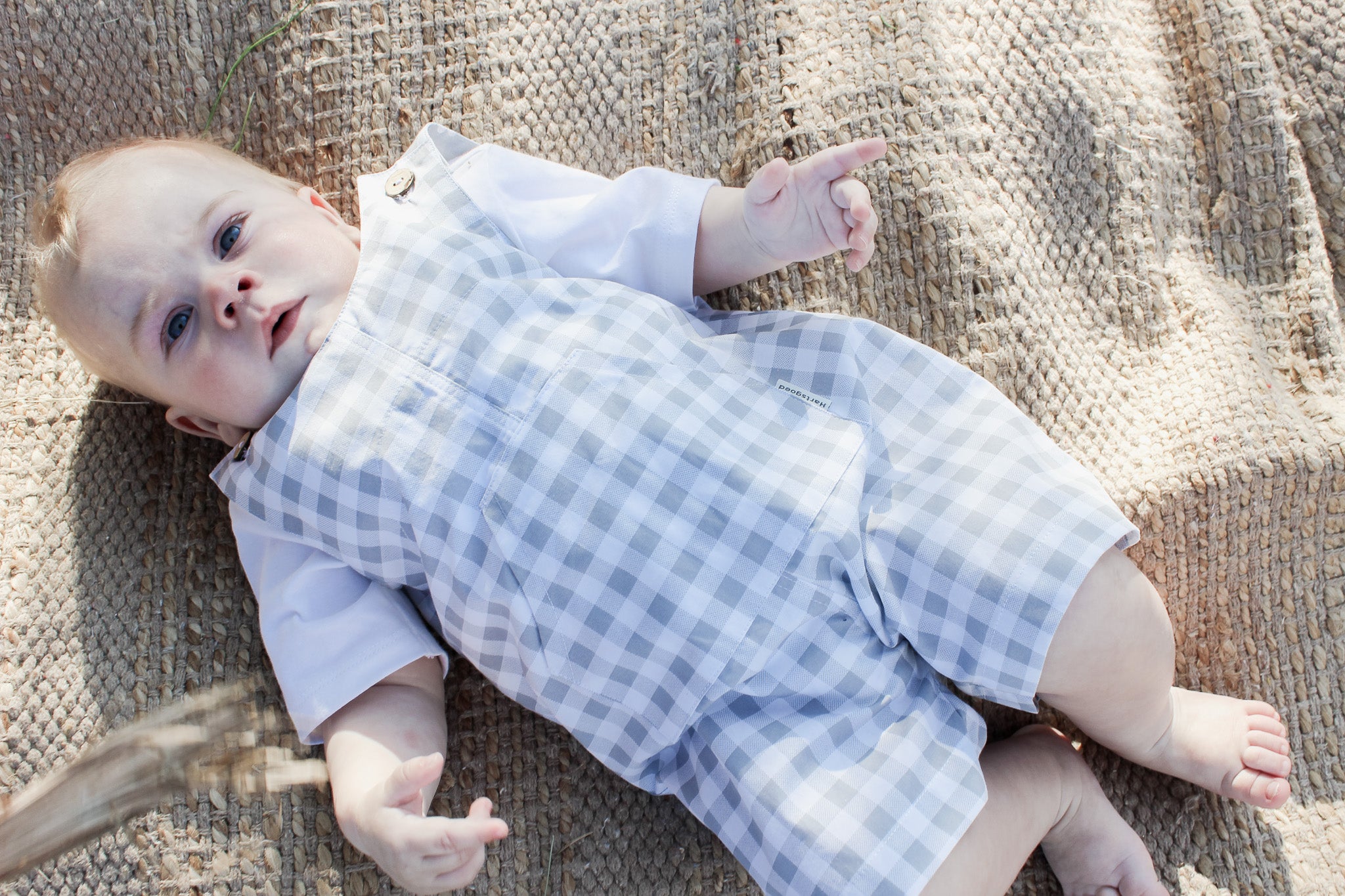 Louw Dungaree | Grey Gingham