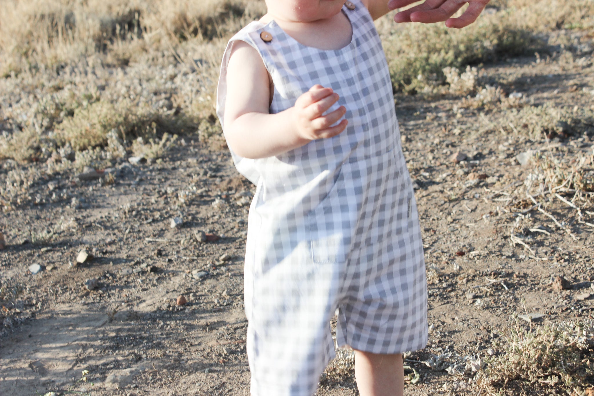 Louw Dungaree | Grey Gingham