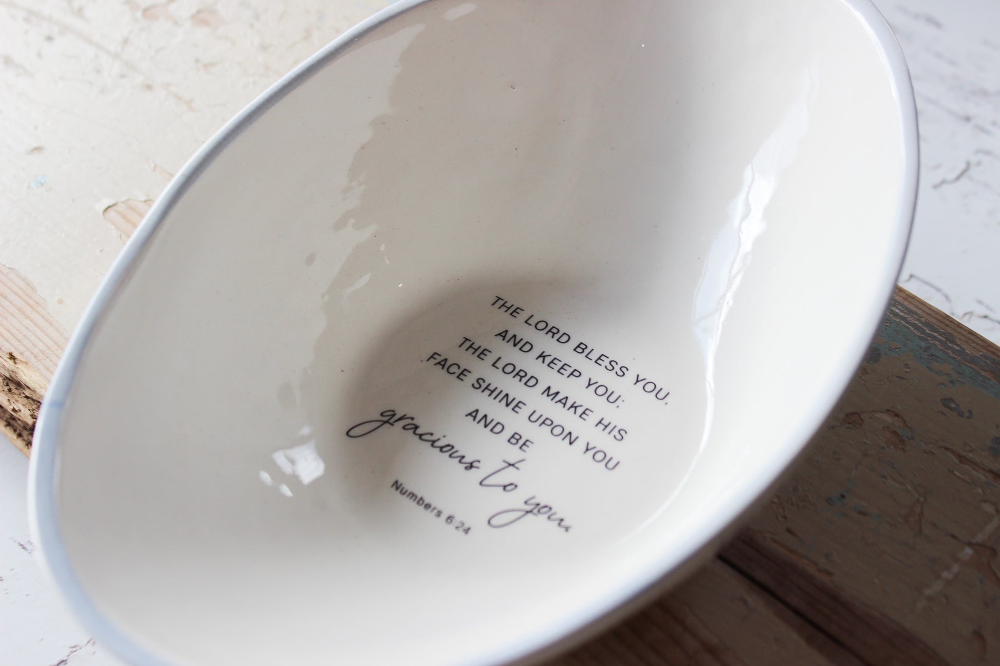Medium Oval Bowl | Numbers 6:24