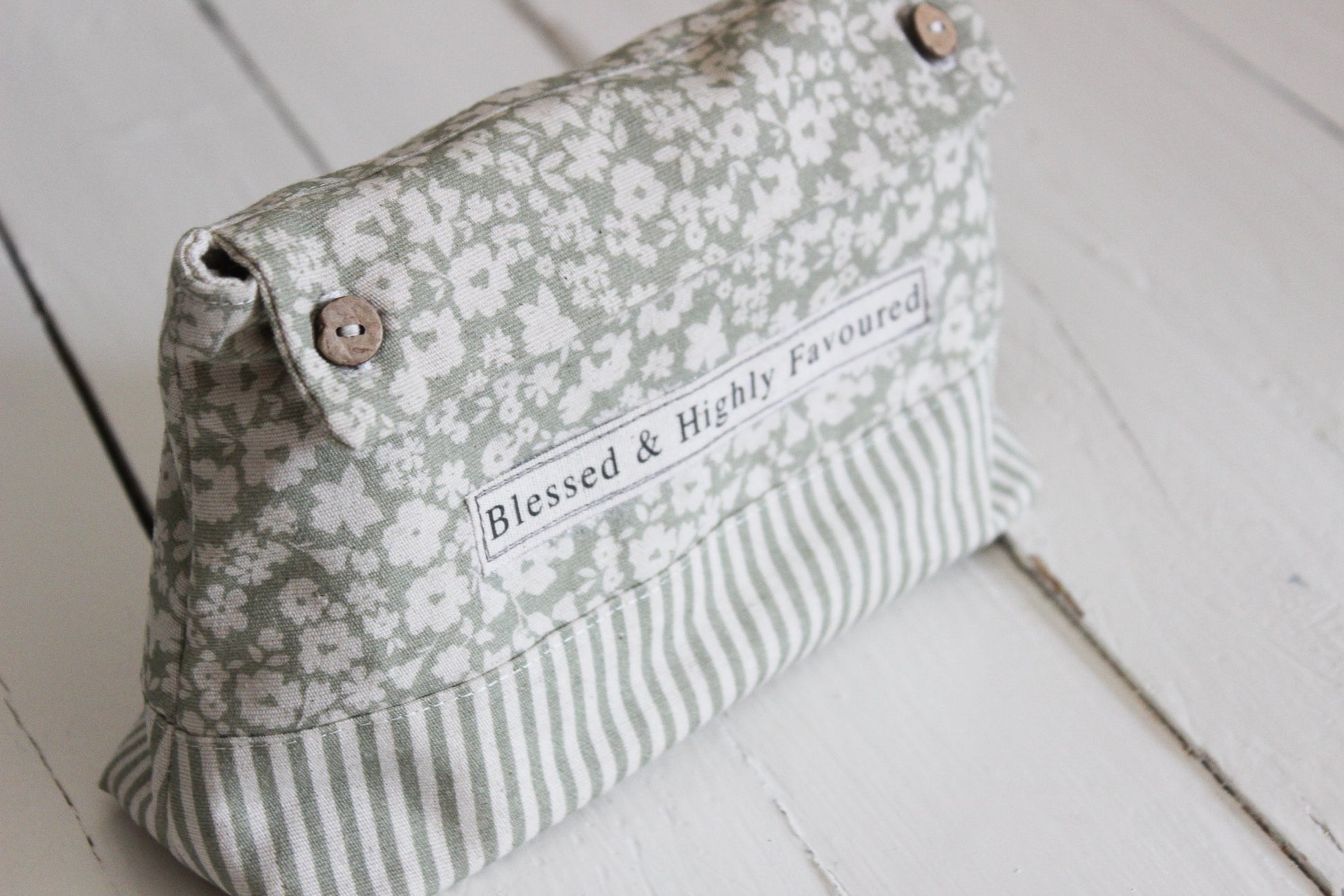 Make-up Bag | Blessed | Olive