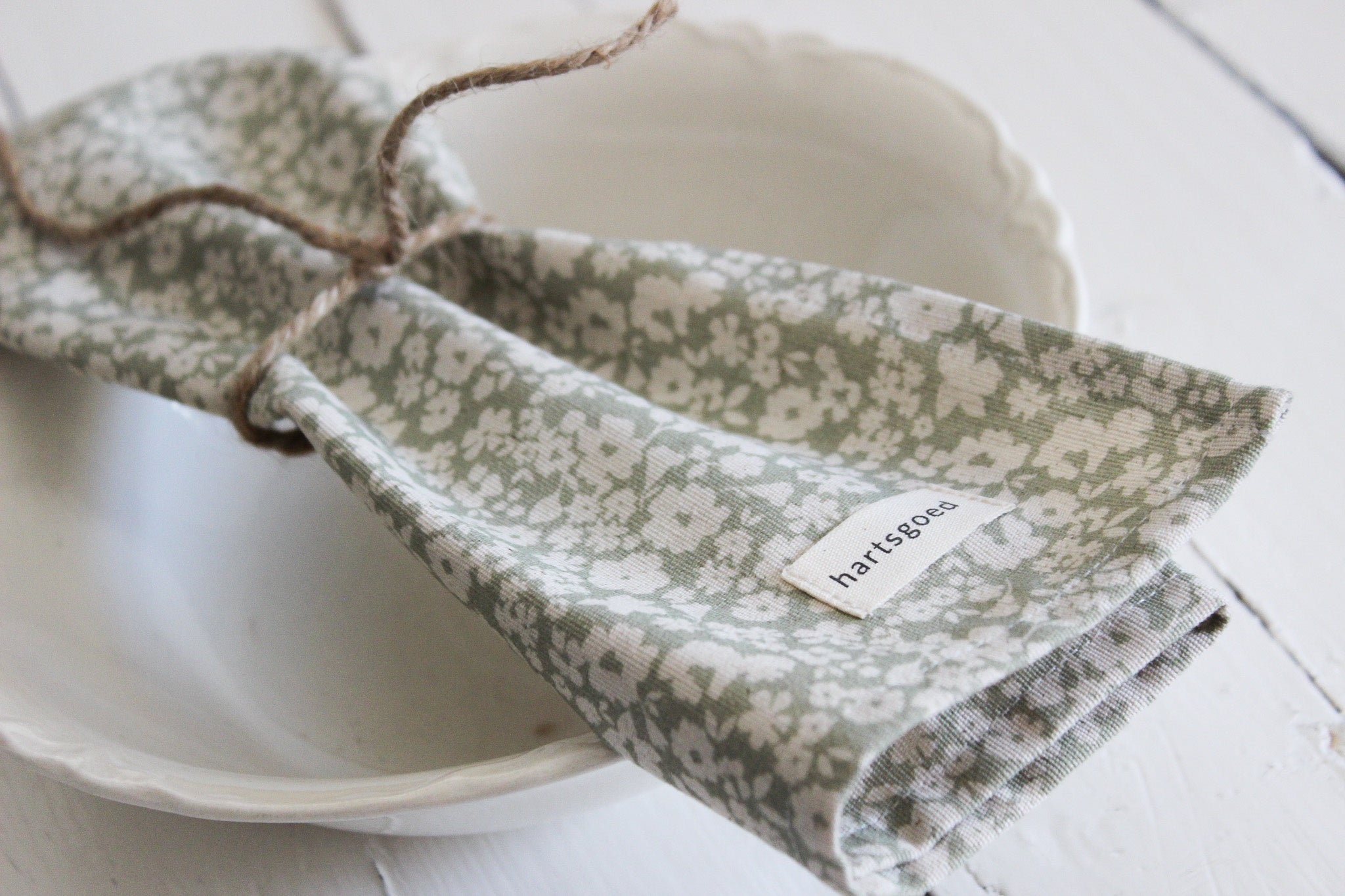 Napkin set of 2 | Olive Fields of Flowers
