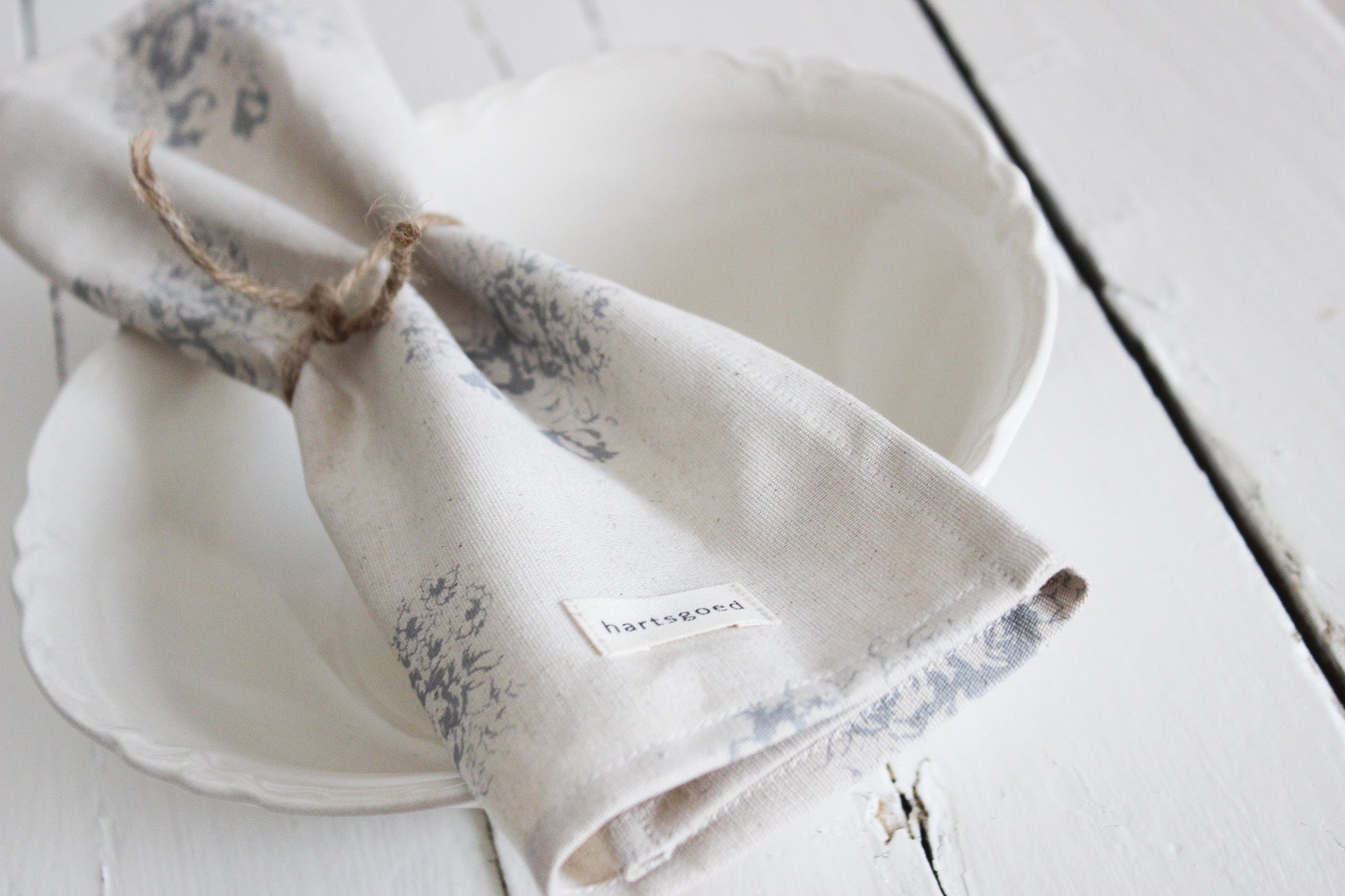 Napkin set of 2 | Grey Country Florals (S)