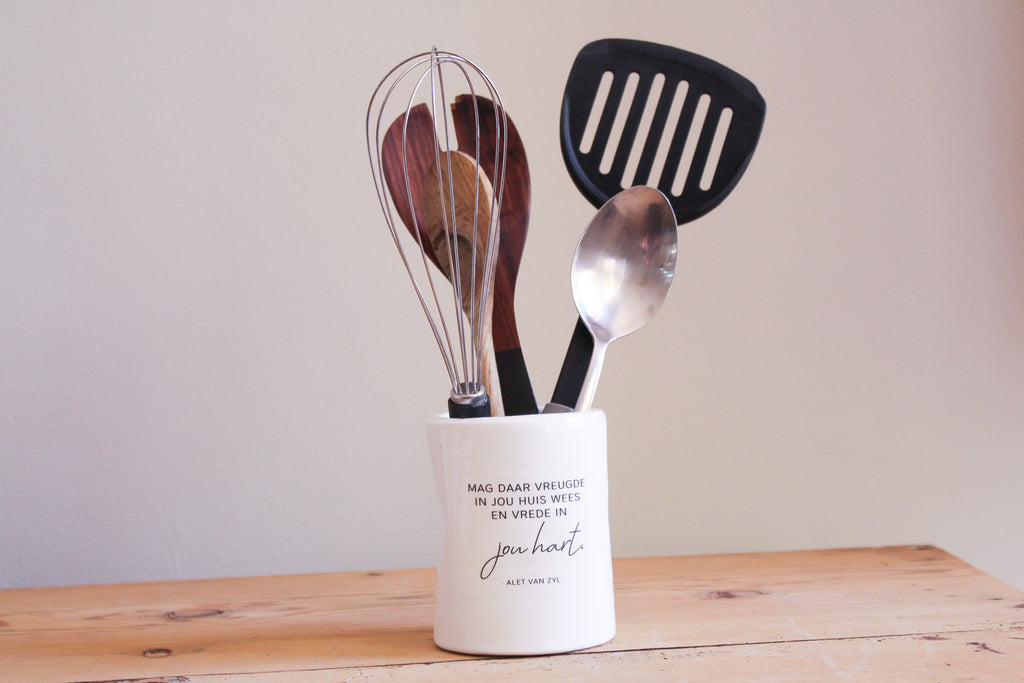 Ceramic Tin Vase | Vreugde in jou huis