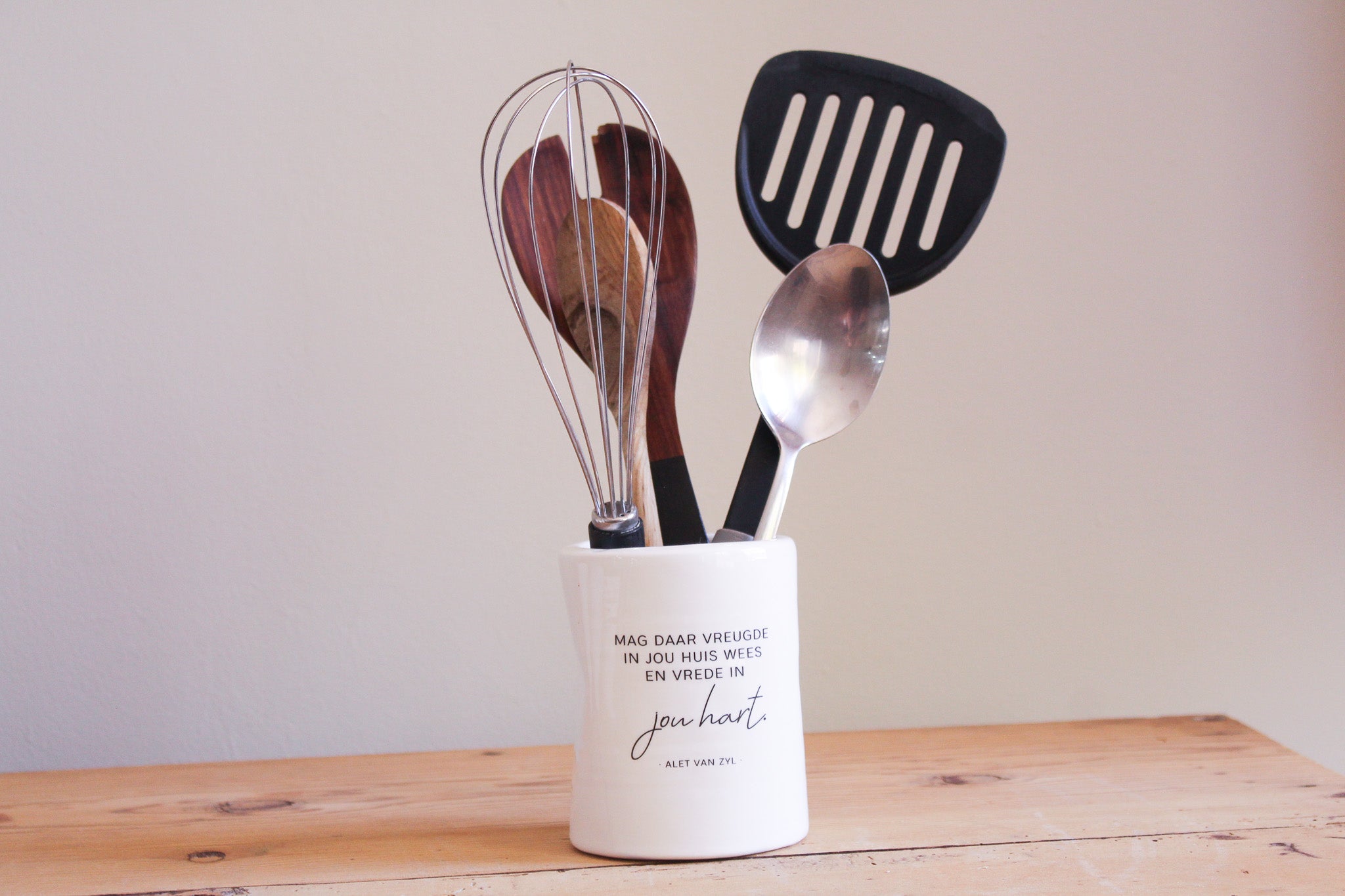 Ceramic Tin Vase | Vreugde in jou huis