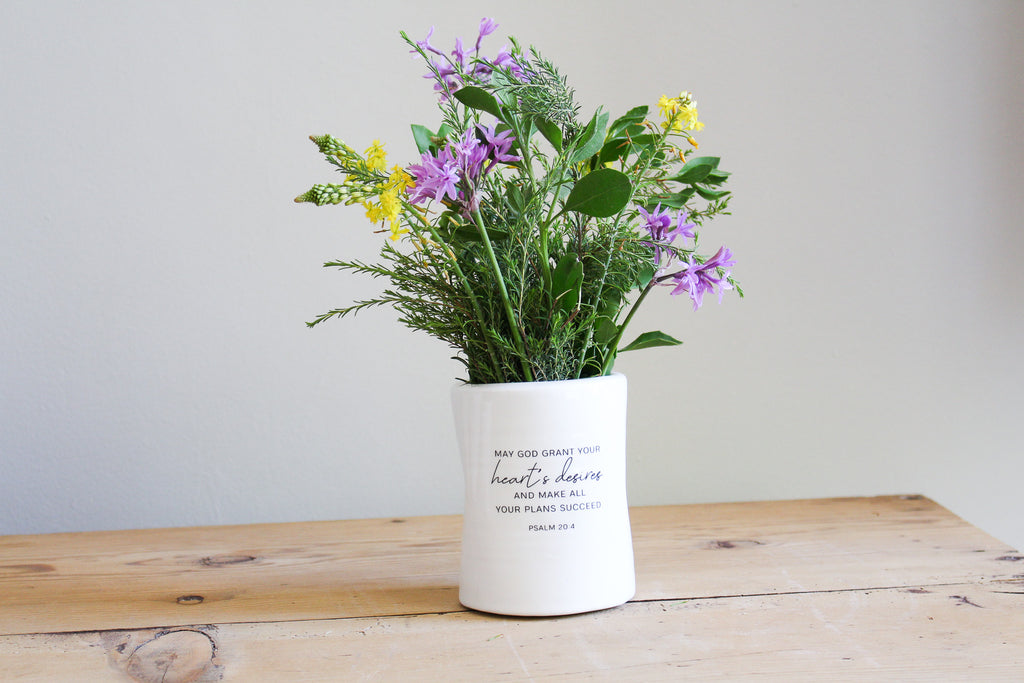 Tin Vase | Psalm 20:4