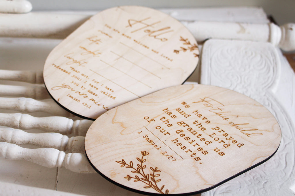 Birth Announcement Card | English