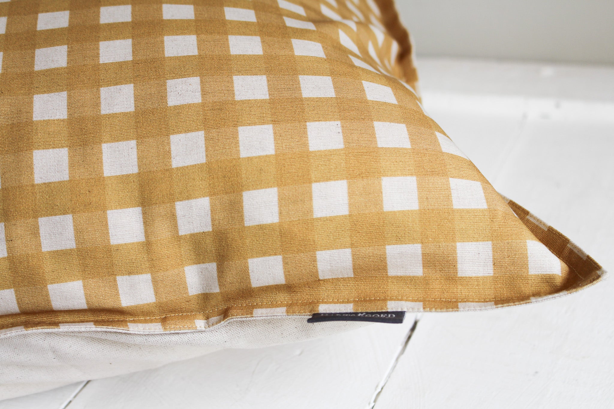 Cushion Cover | Mustard Gingham | 50x50cm