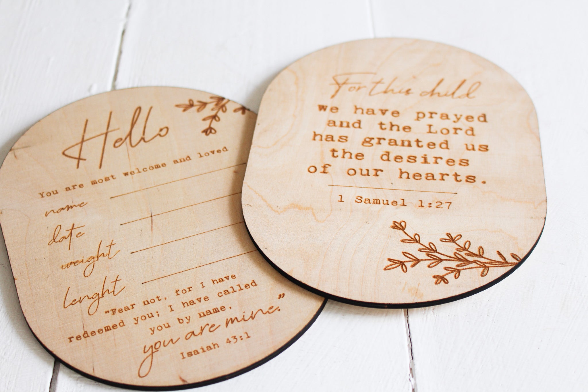 Birth Announcement Card | English