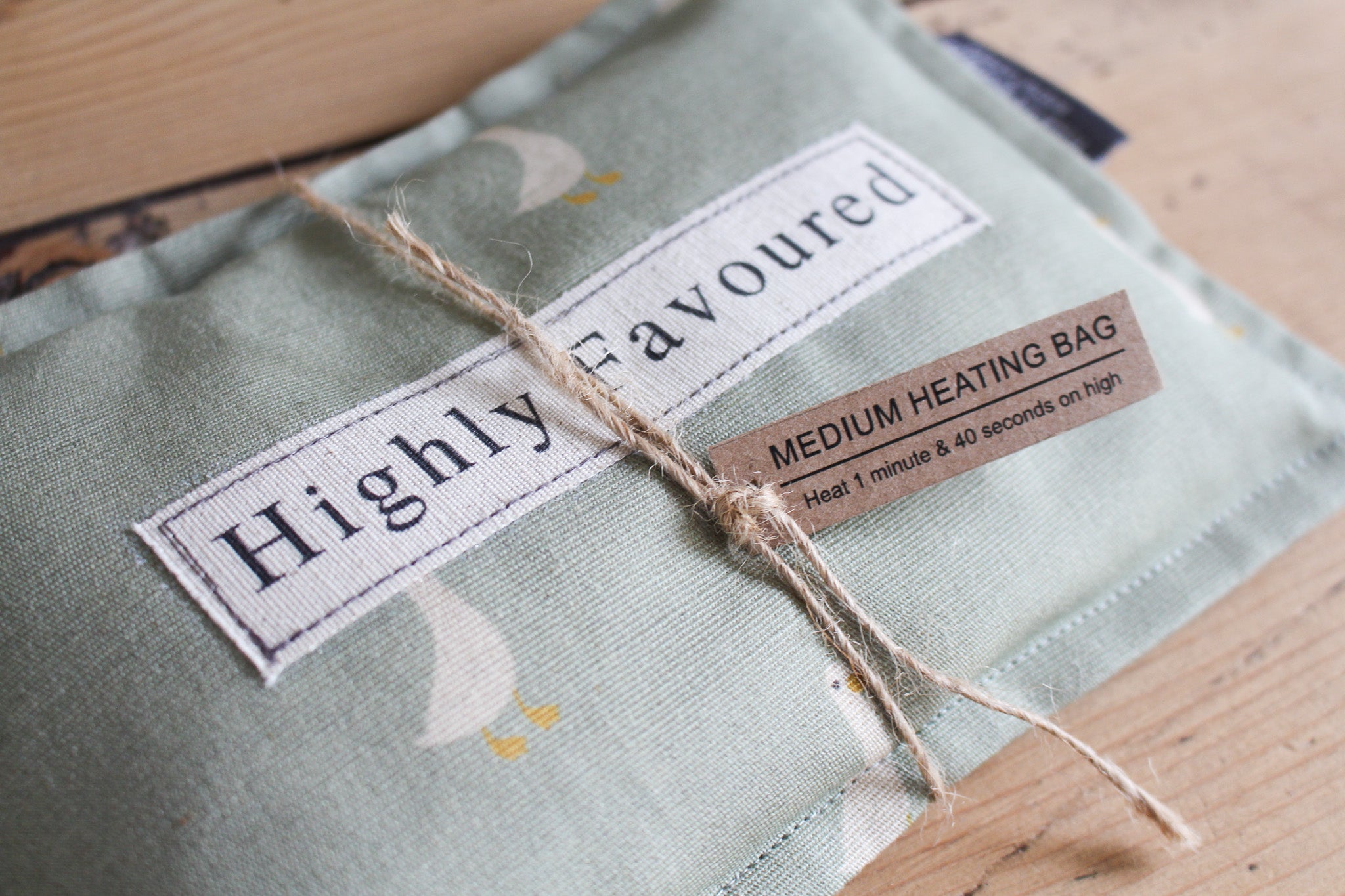 Linen Microwaveable Heating Bag | (M) Ducks on Olive