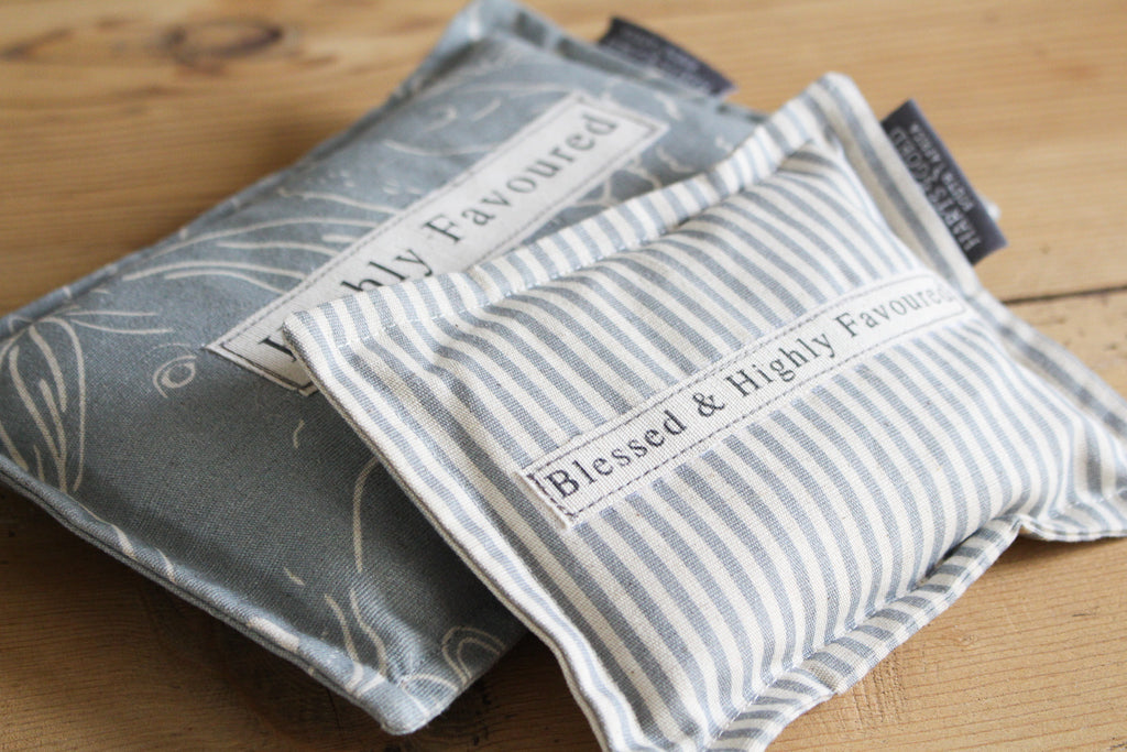 Linen Microwaveable Heating Bag | (M) Farm Animals on Grey