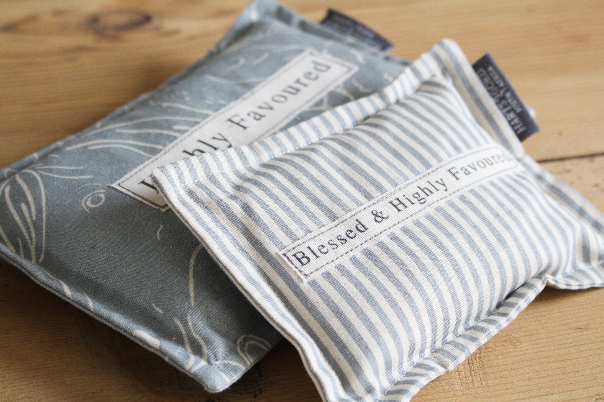 Linen Microwaveable Heating Bag | (M) Farm Animals on Grey