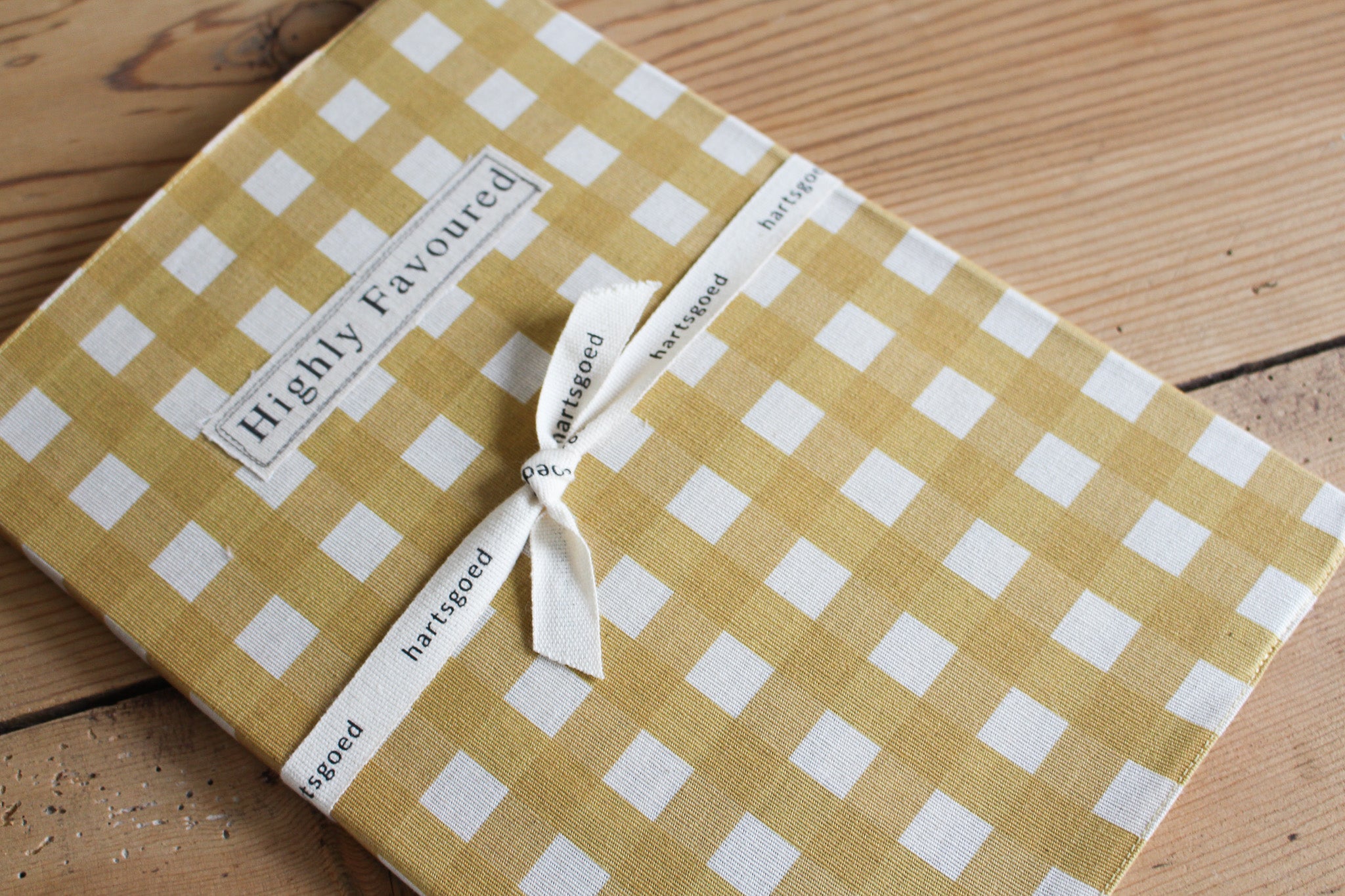 A4 Notebook | Mustard Gingham | Favoured