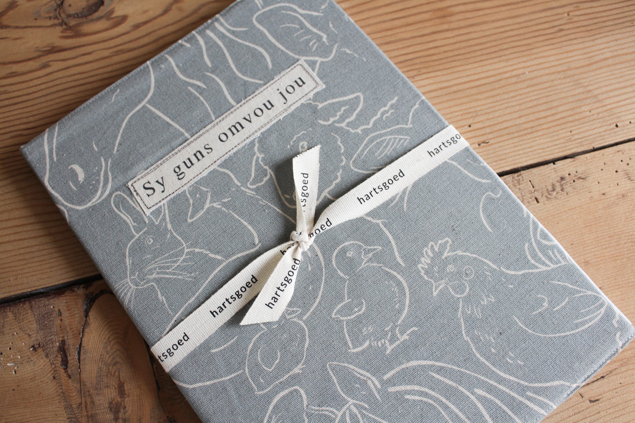 A4 Notebook | Farm Animals on Grey | Sy Guns