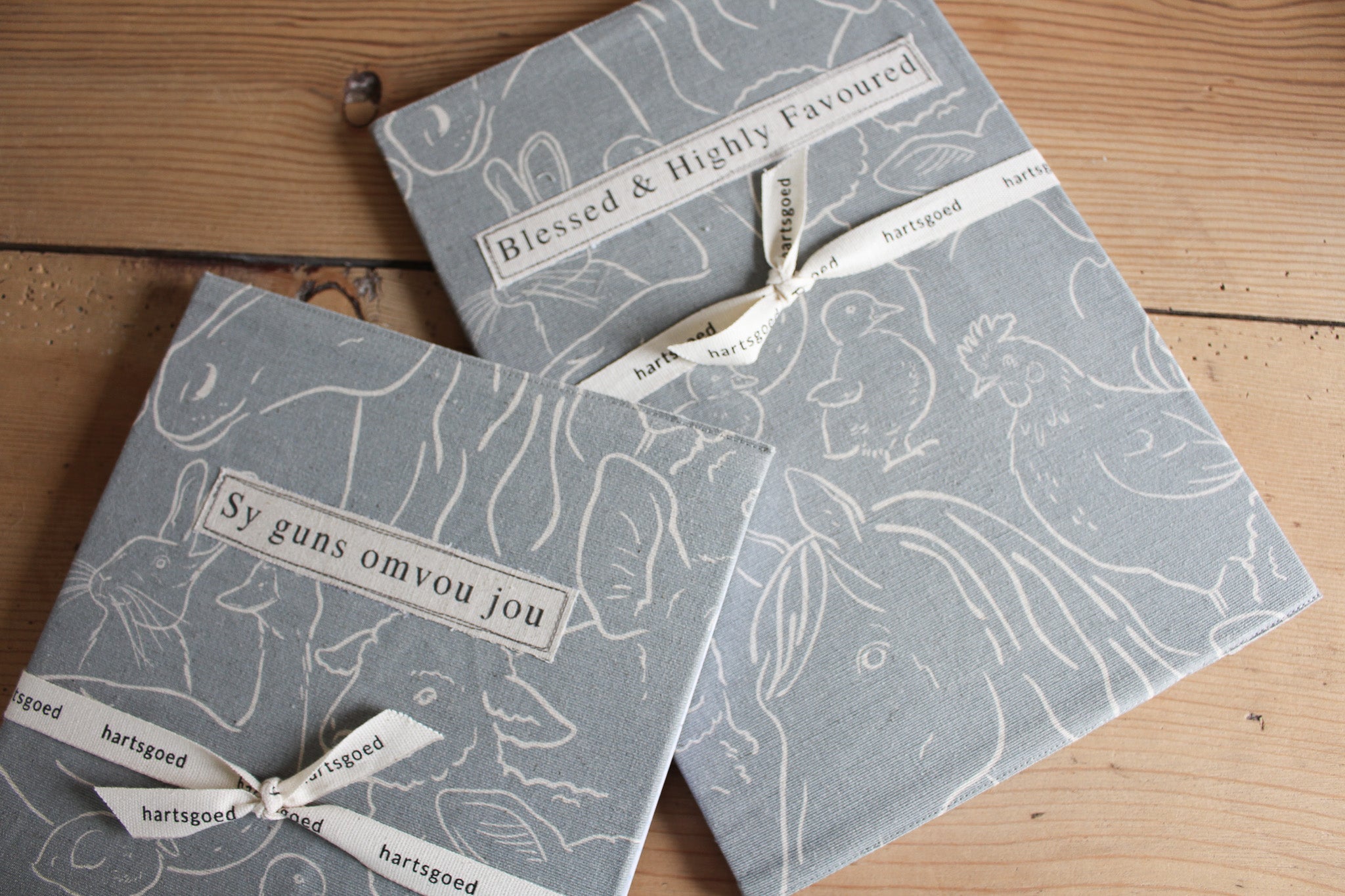 A4 Notebook | Farm Animals on Grey | Favoured