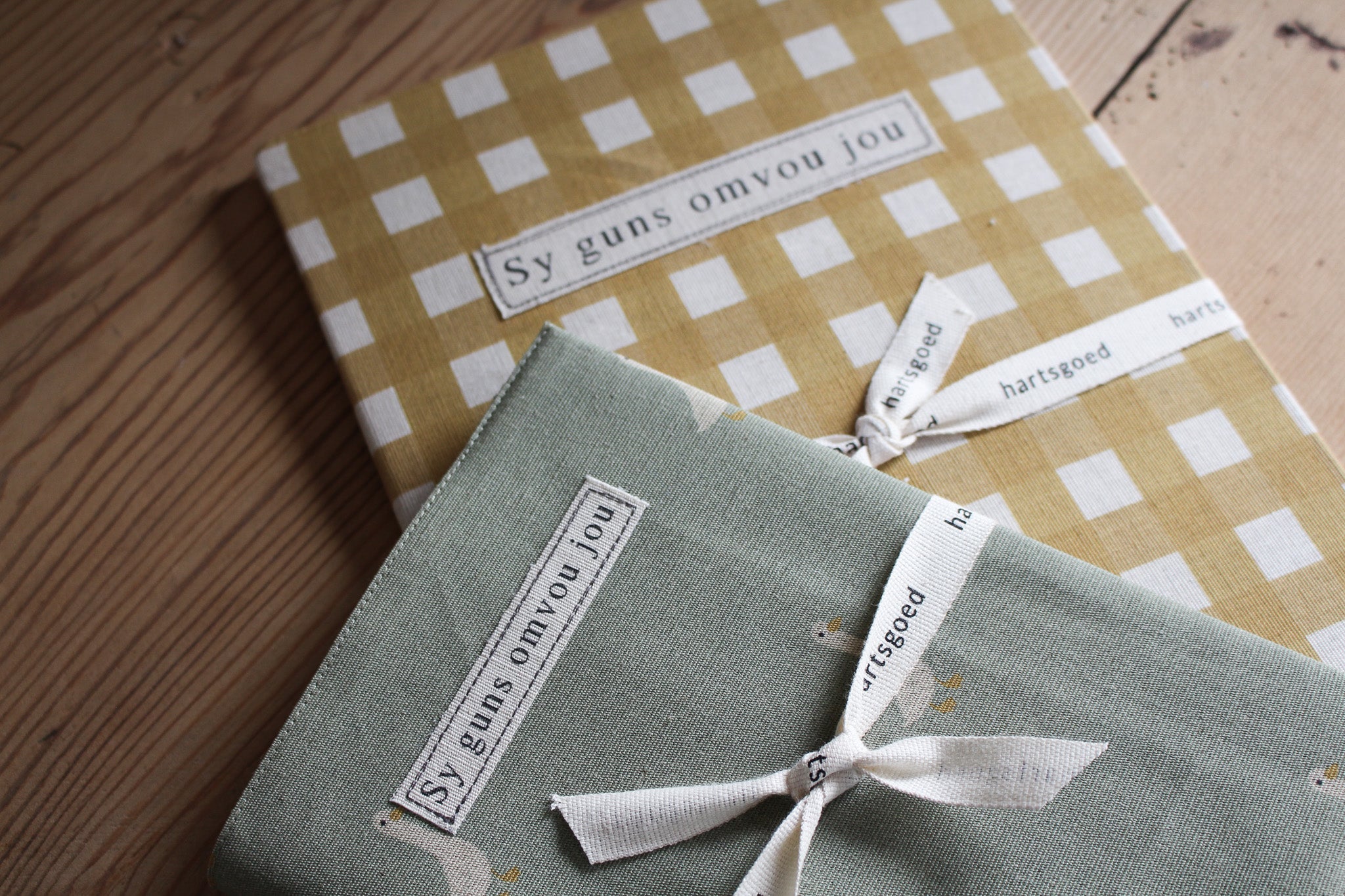 A4 Notebook | Mustard Gingham | Sy Guns