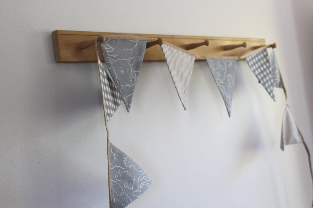 3m Bunting | Grey Farm Animals
