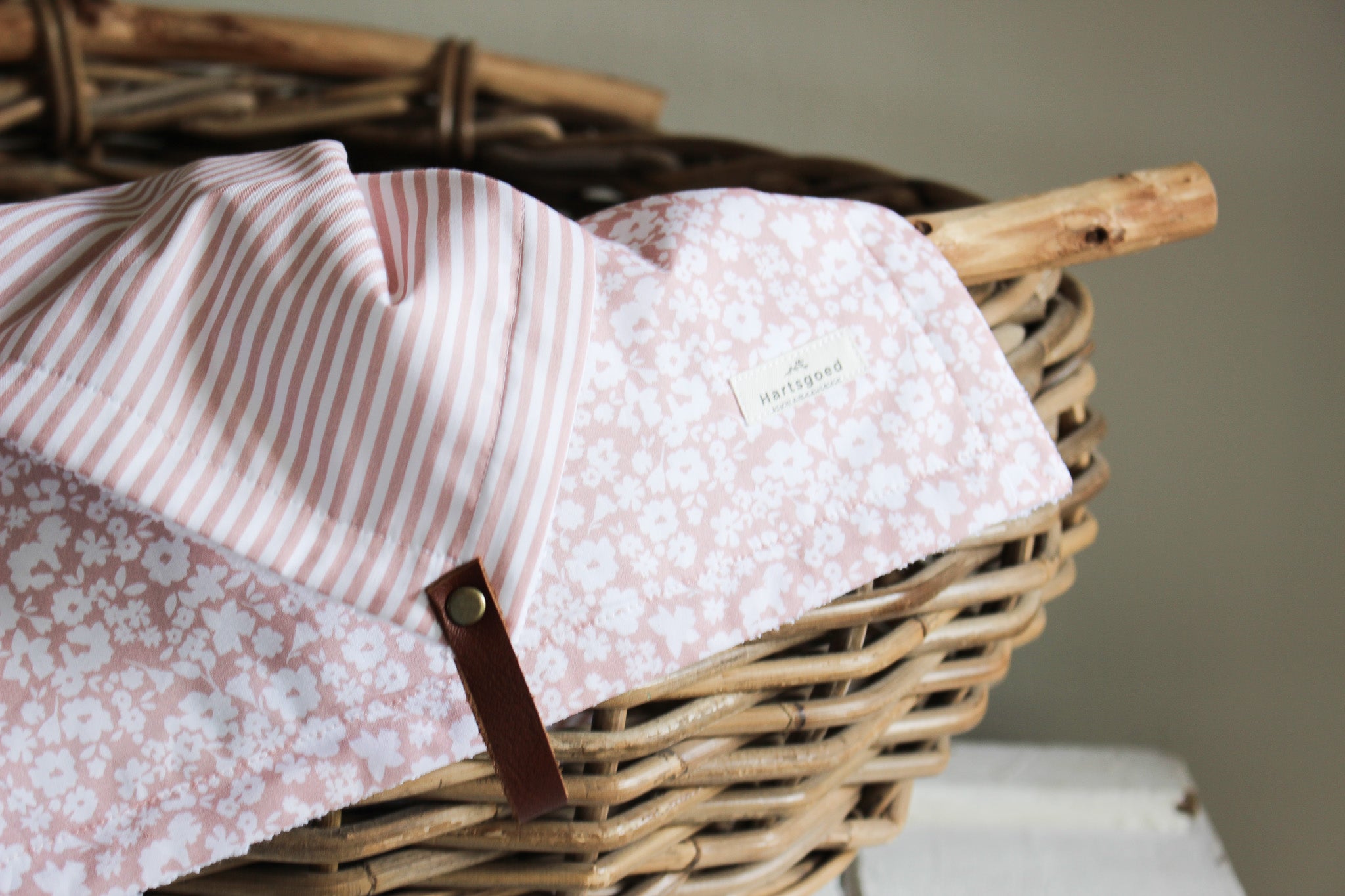 Burp Cloth | Fields of Flowers | Dusty Rose