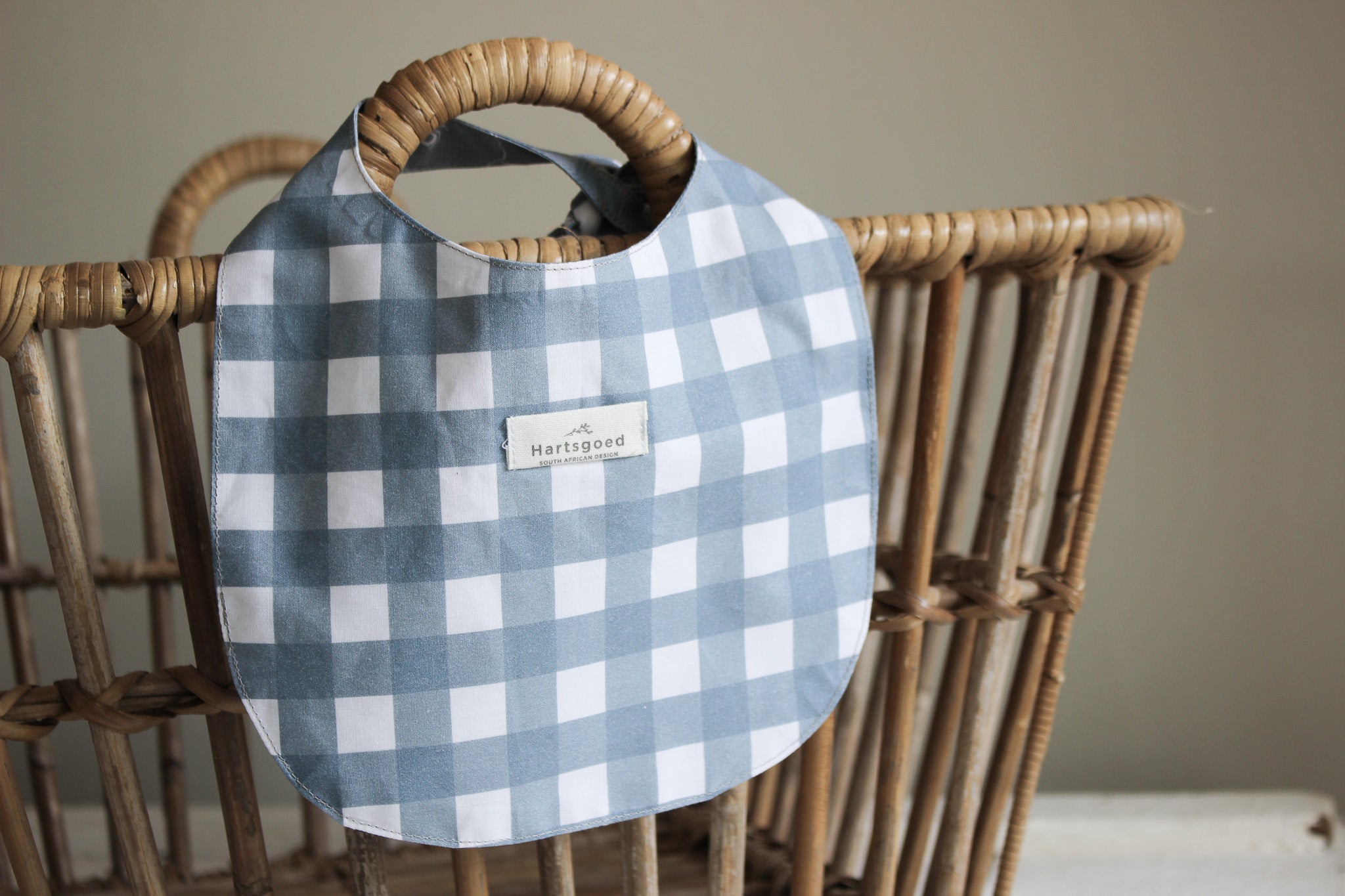 Baby Bib | Farm Animals & Gingham | Karoo Skies