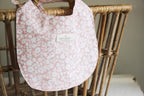 Baby Bib | Ducks & Flower Fields | Dusty Rose