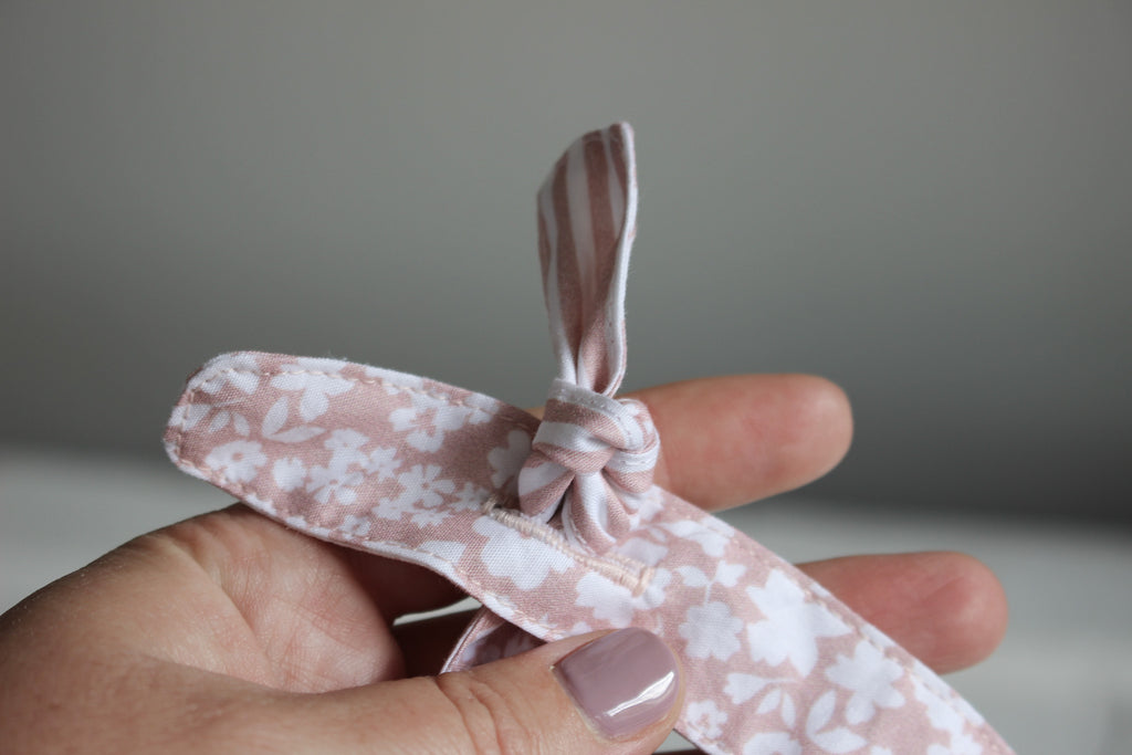 Baby Bib | Ducks & Flower Fields | Dusty Rose