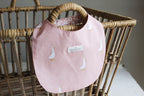 Baby Bib | Ducks & Flower Fields | Dusty Rose