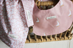 Baby Bib | Ducks & Flower Fields | Dusty Rose