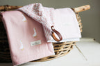 Cotton Burp Cloth | Ducks | Dusty Rose