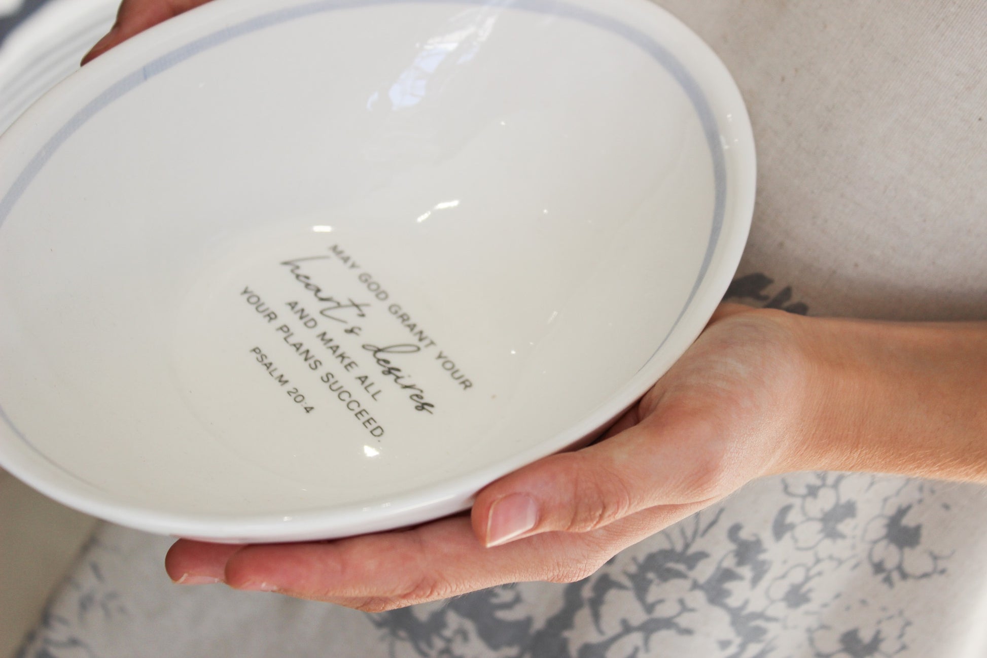 Medium Oval Bowl | Psalm 20:4