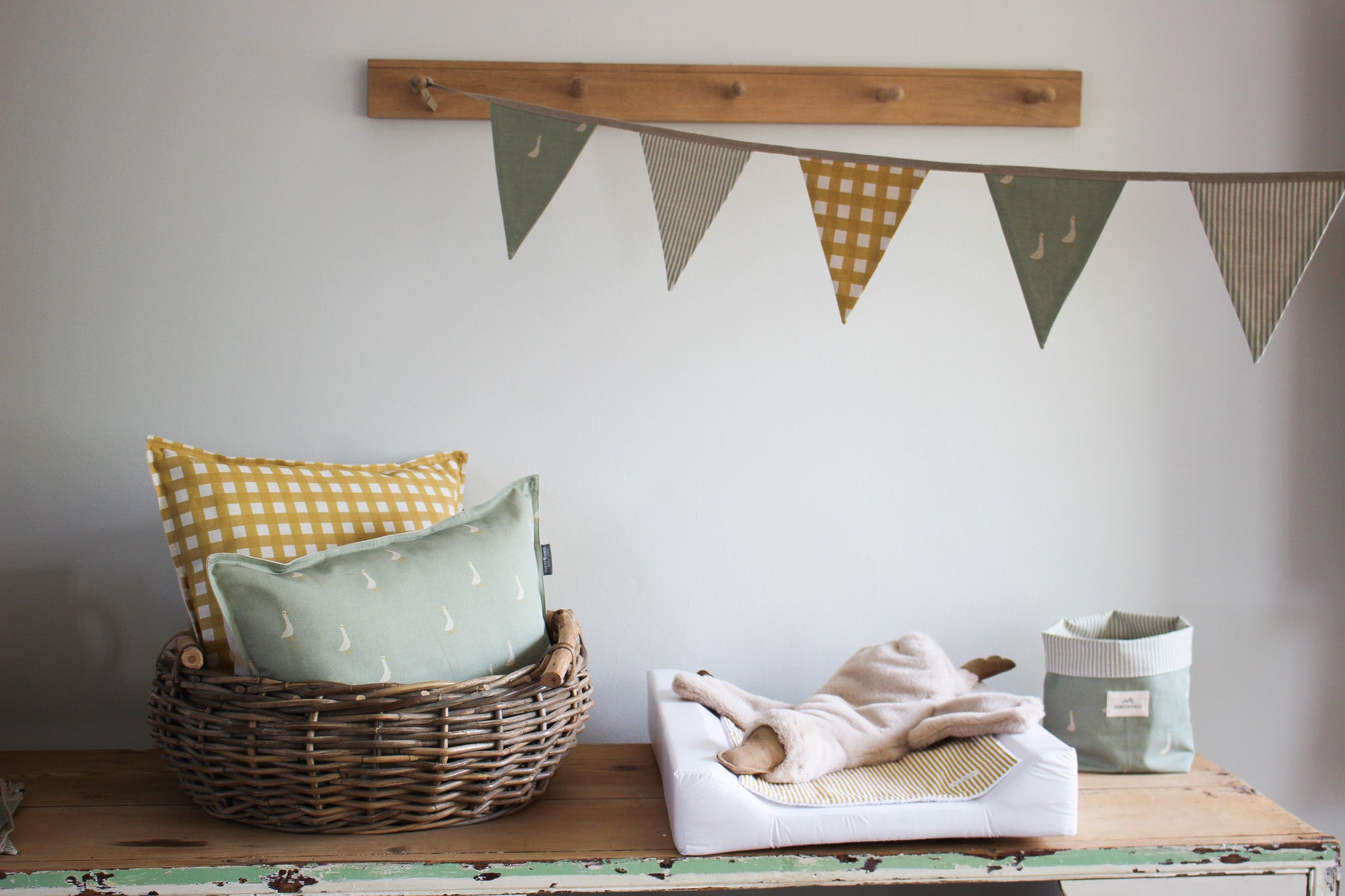 3m Bunting | Ducks on Olive