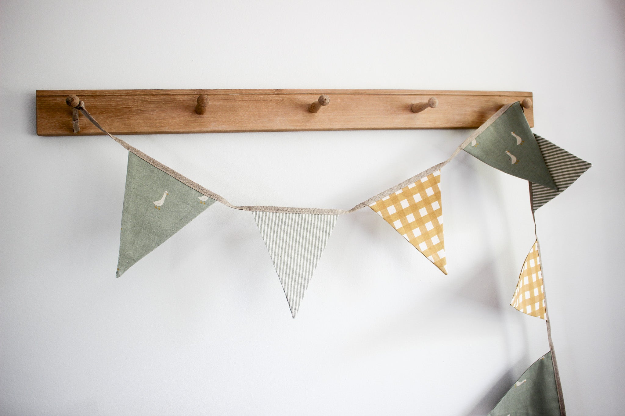 3m Bunting | Ducks on Olive