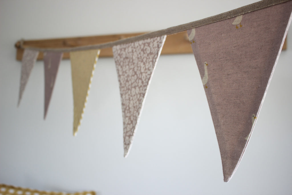 3m Bunting | Ducks on Mauve