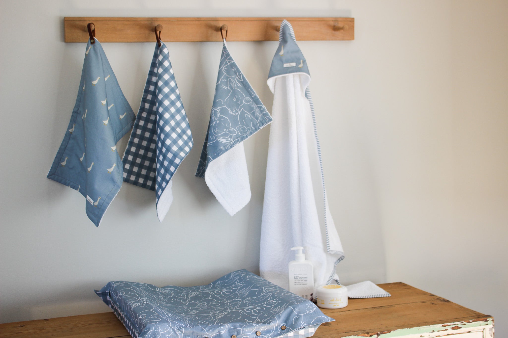 Hooded Baby Bath Towel | Ducks | Karoo Skies