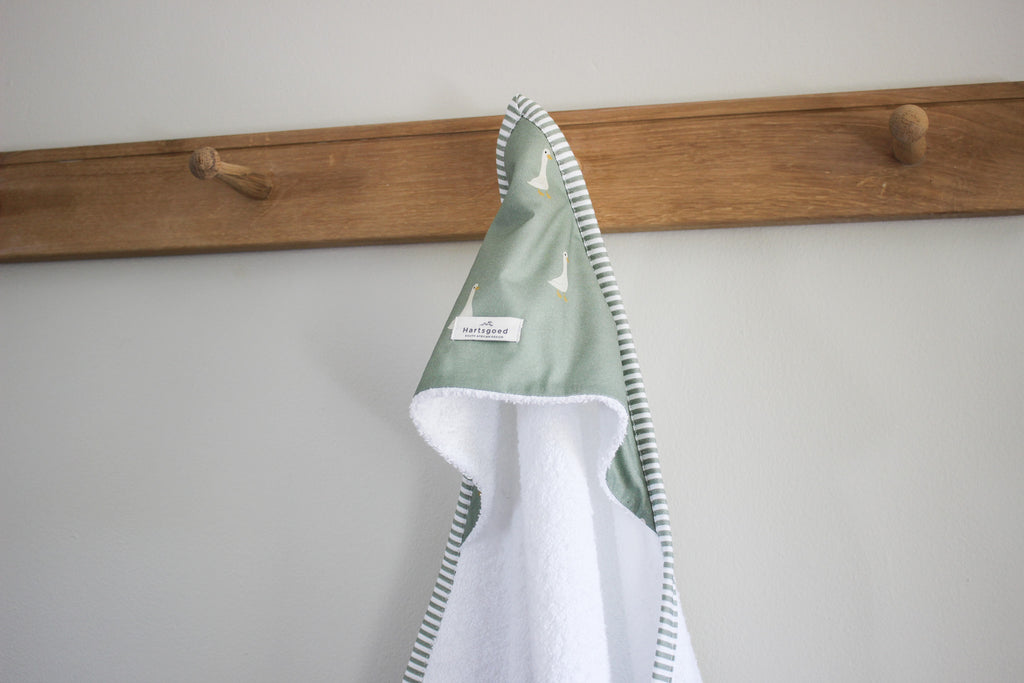 Hooded Cotton Baby Bath Towel | Ducks | Karoo Fields