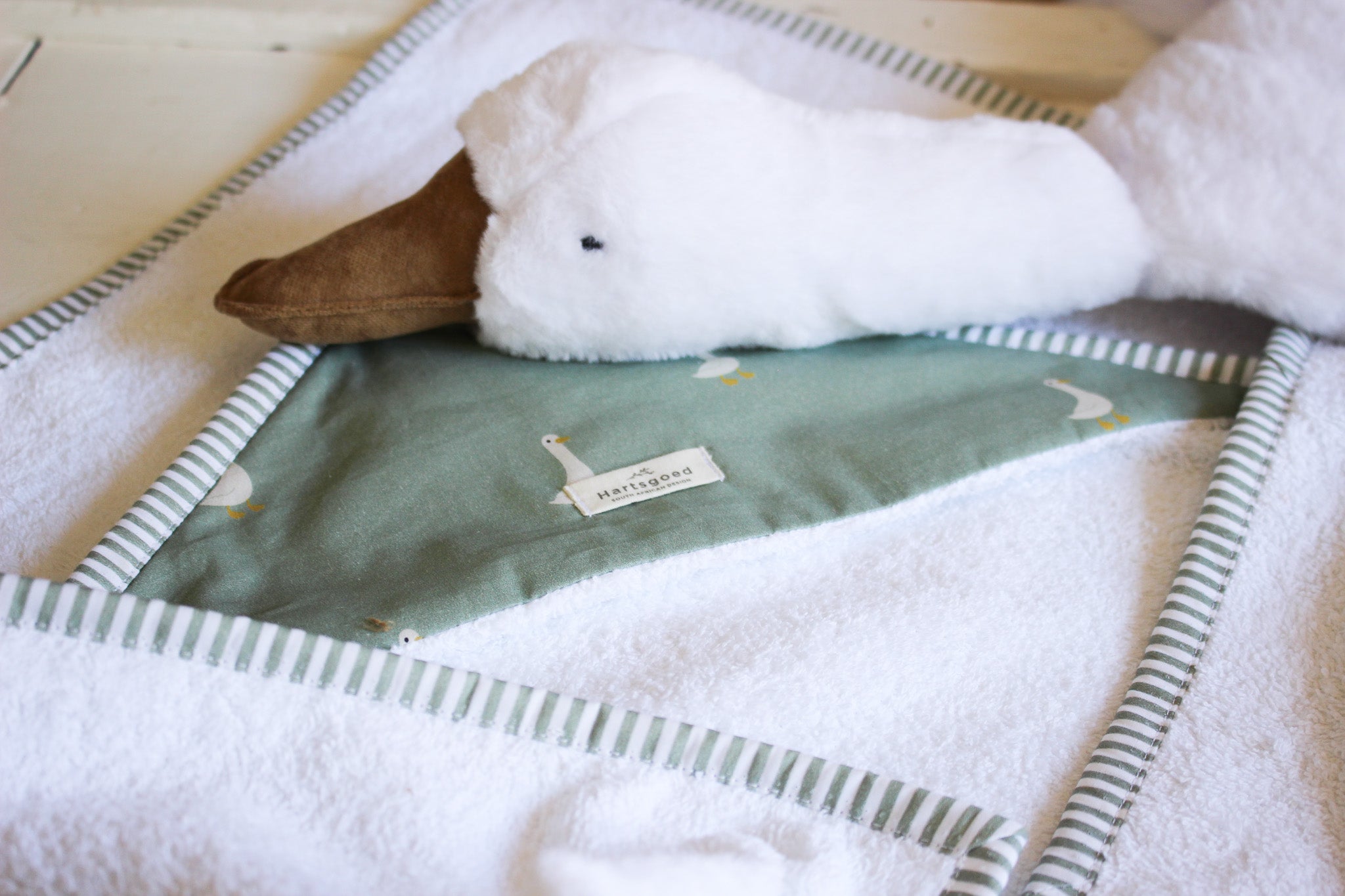 Hooded Baby Bath Towel | Ducks | Karoo Fields