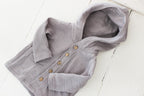 Muslin Hooded Shirt | Grey