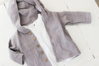 Muslin Hooded Shirt | Grey