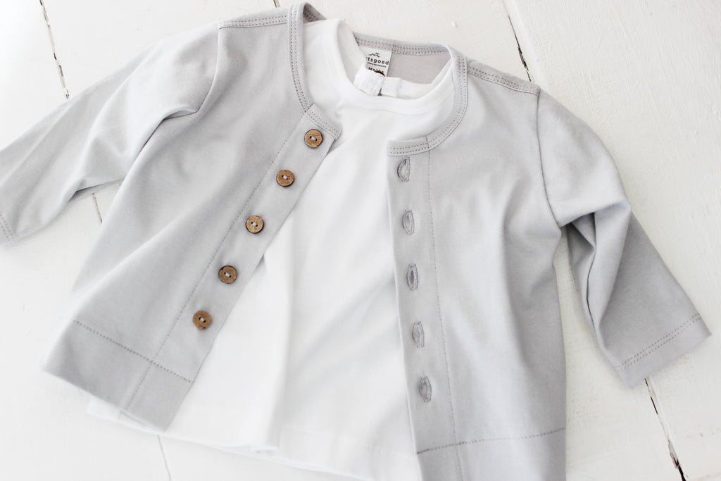 Long Sleeve Tee/Cardigan | Steel Grey