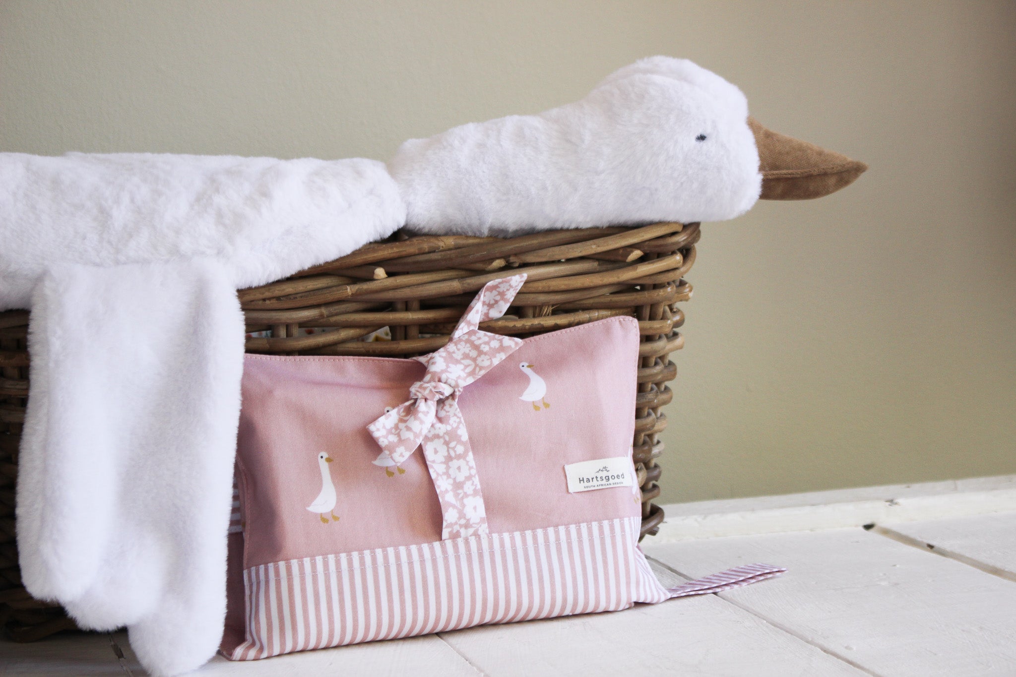 Nappy Clutch | Ducks | Dusty Rose
