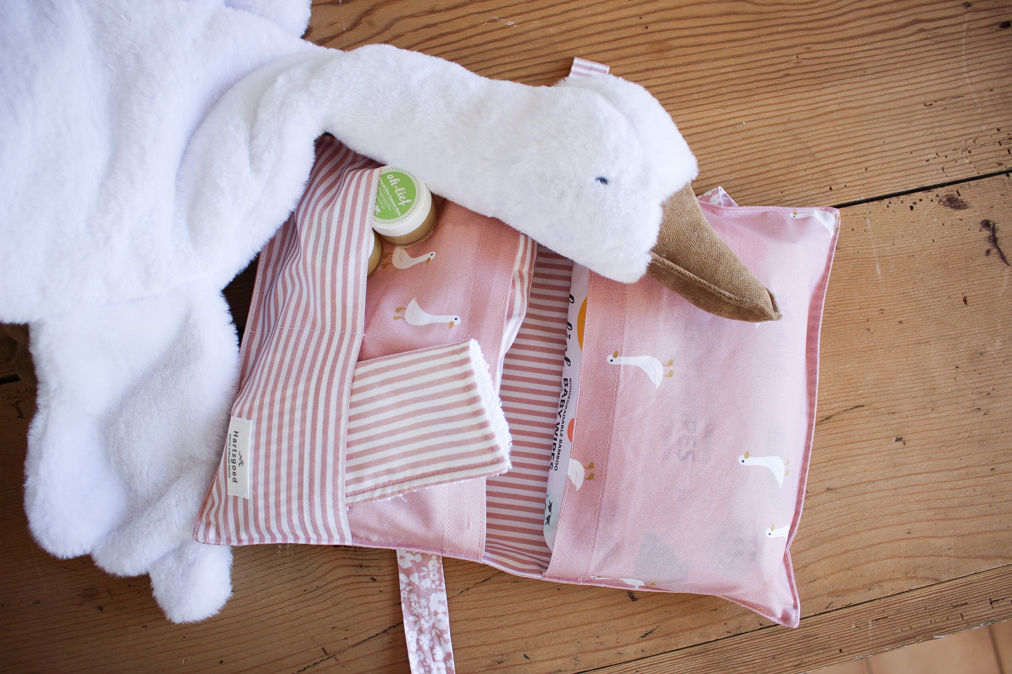 Nappy Clutch | Ducks | Dusty Rose