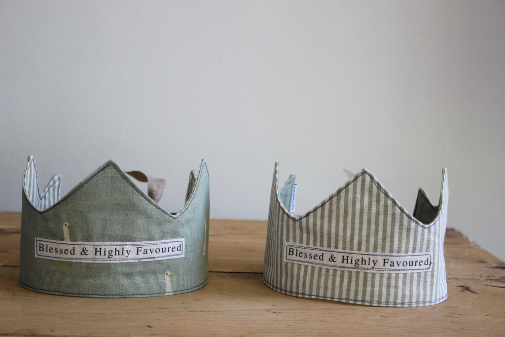 Birthday Crown | Blessed | Olive Ducks & Lines