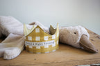 Birthday Crown | Blessed | Mustard Gingham