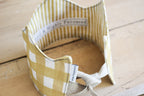 Birthday Crown | Blessed | Mustard Gingham