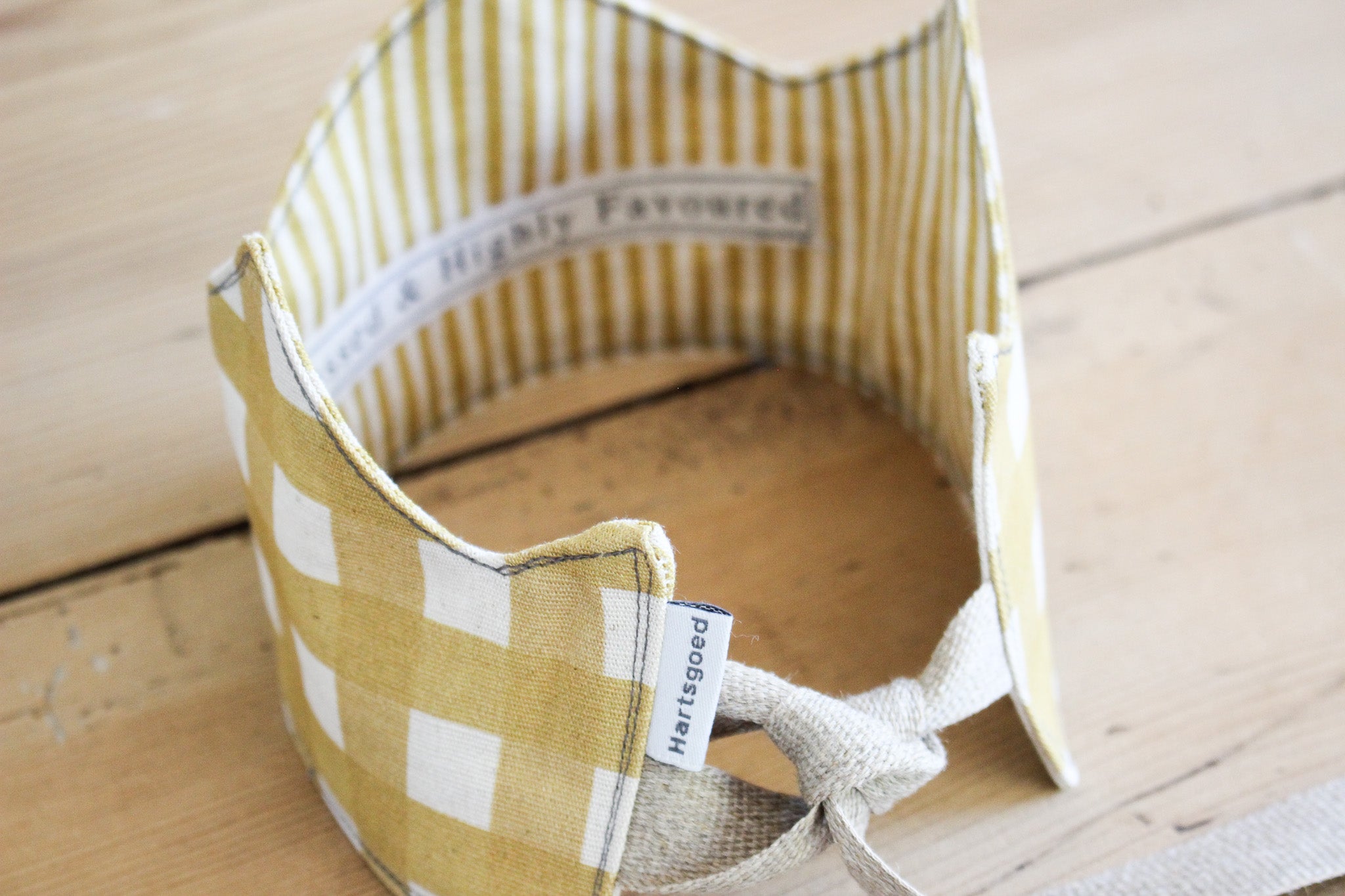 Birthday Crown | Blessed | Mustard Gingham