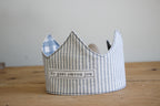Birthday Crown | Sy Guns | Grey Gingham & Lines